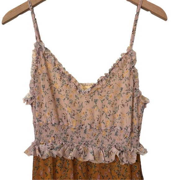 Show Me Your MuMu Emira Maxi Dress Medium Itsy Ditsy Floral Cottagecore Prairie - Picture 3 of 14